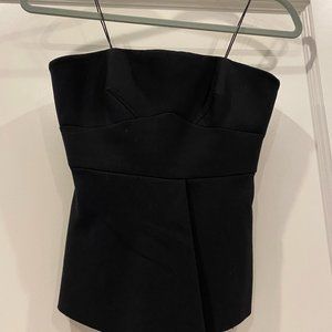 Elizabeth and James Strapless Peplum Top